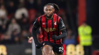 Semenyo, durante un partido con el Bournemouth.