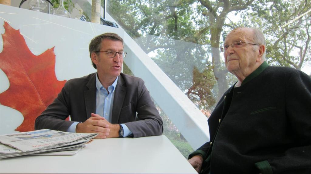 Gerardo Fernández Albor en una imagen con Alberto Núñez Feijoo.