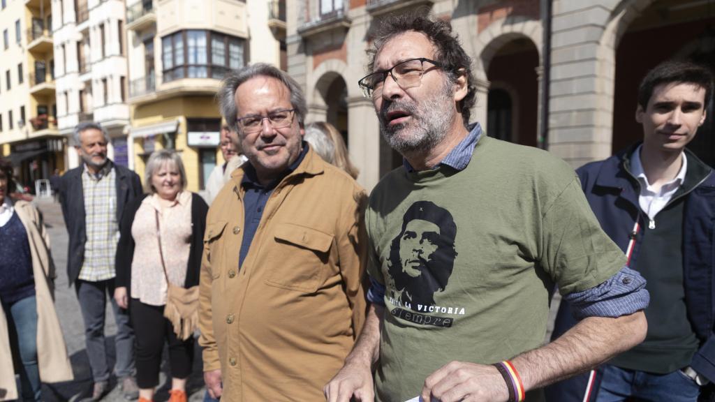 El alcalde de Zamora, Francisco Guarido, y el coordinador provincial de IU en Zamora, Miguel Ángel Viñas, en una imagen de archivo
