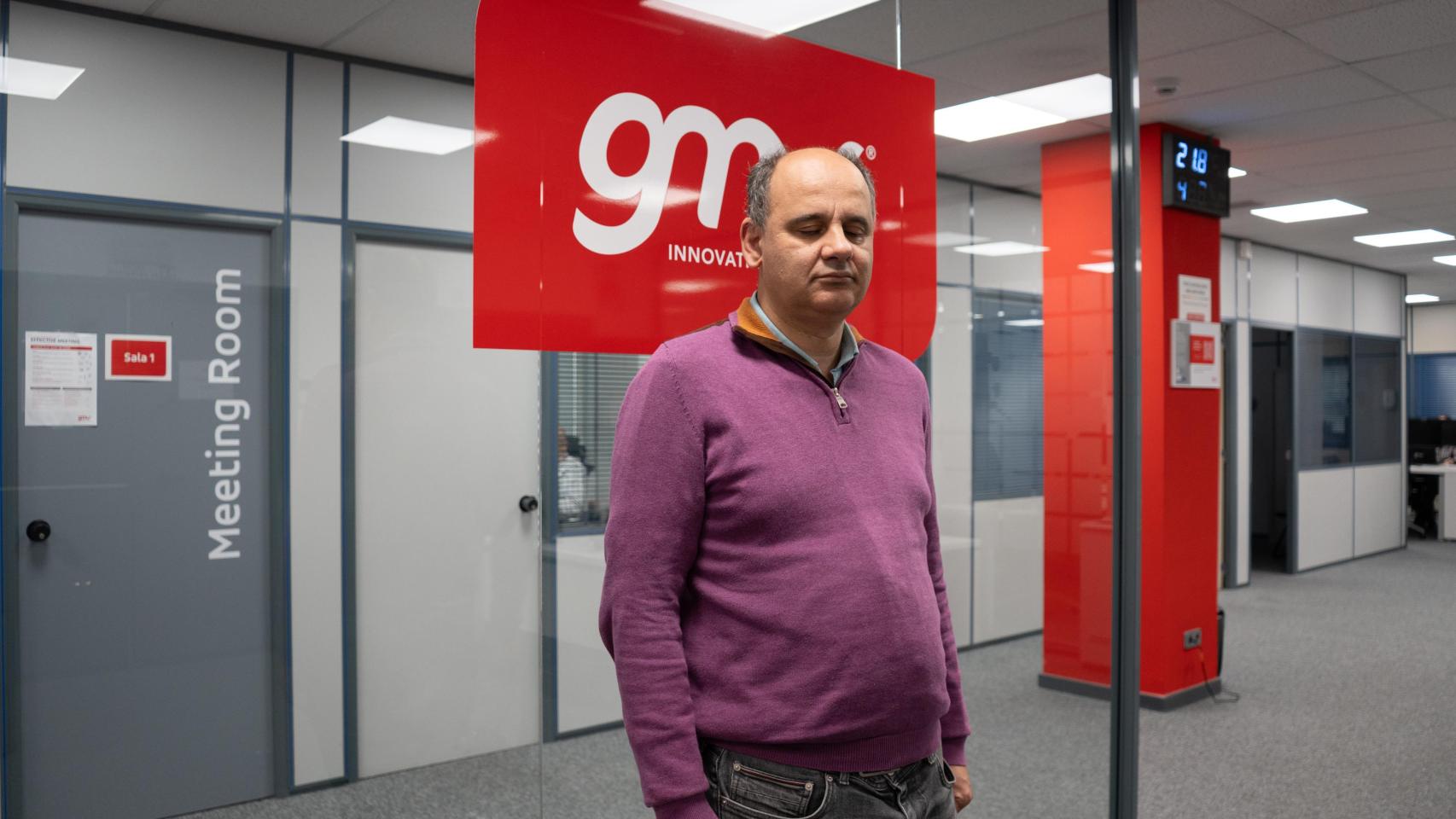 Rubén Domínguez en las oficinas de GMV.