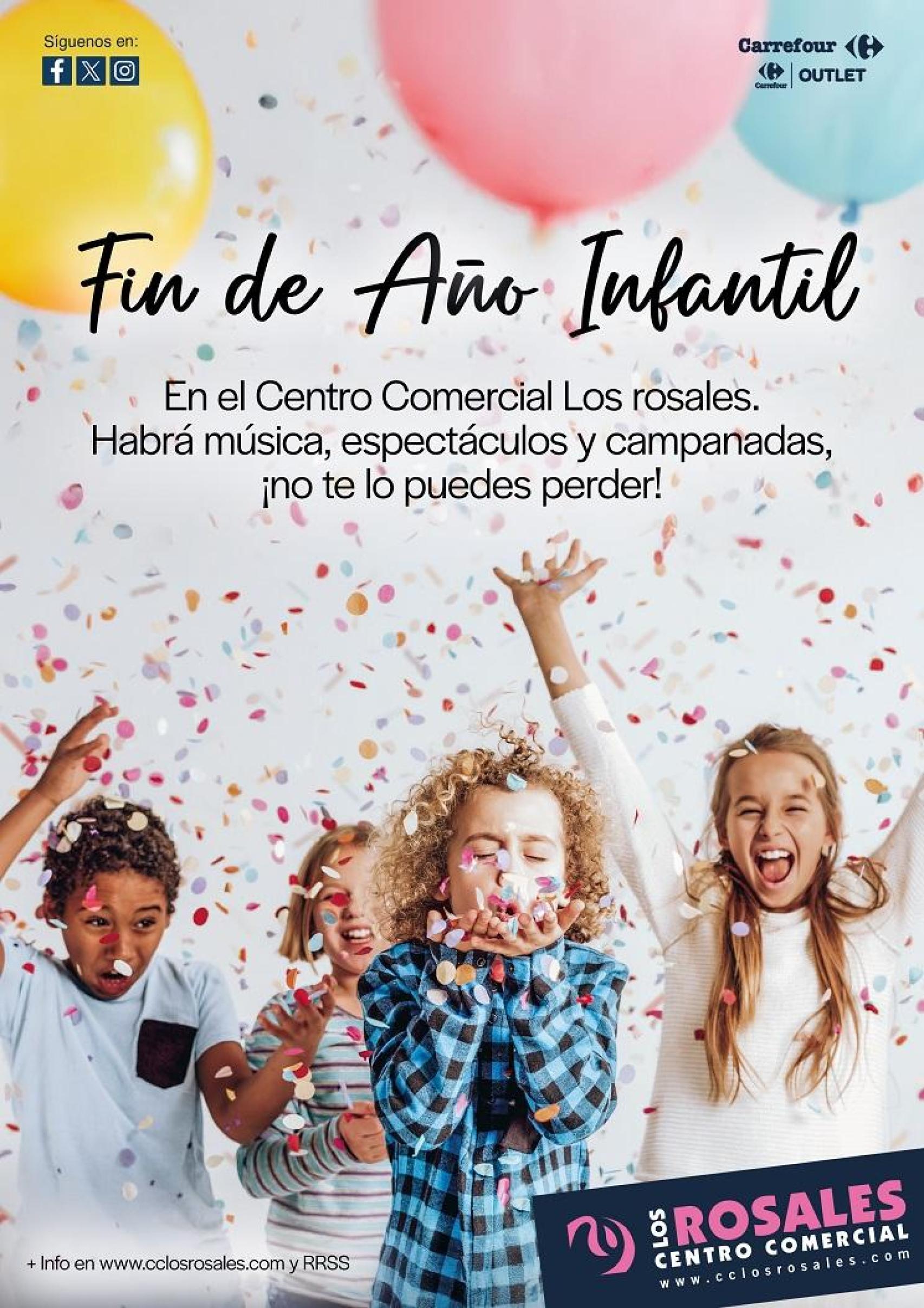 Cartel de la Fiesta Infantil de Los Rosales 2025