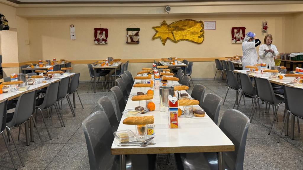El comedor social en Nochebuena.