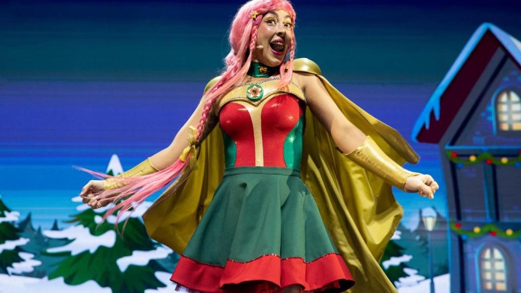 Luli Pampin, durante las actuaciones de Navidad.