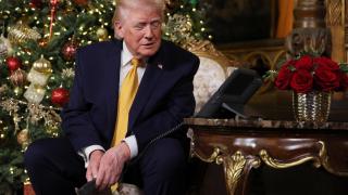 Trump este miércoles en su residencia de Palm Beach.