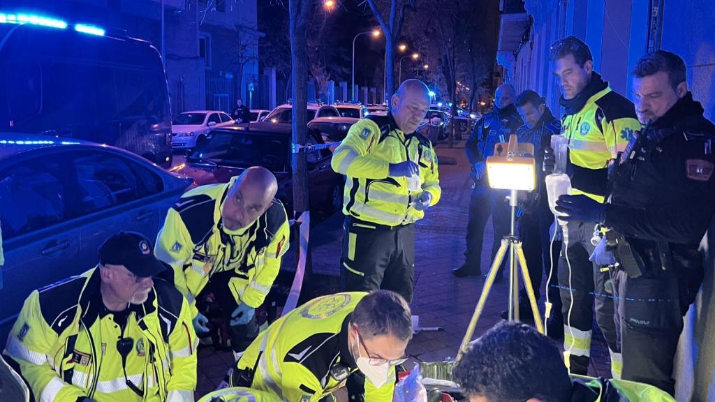 El Samur en una interención en Nochebuena.