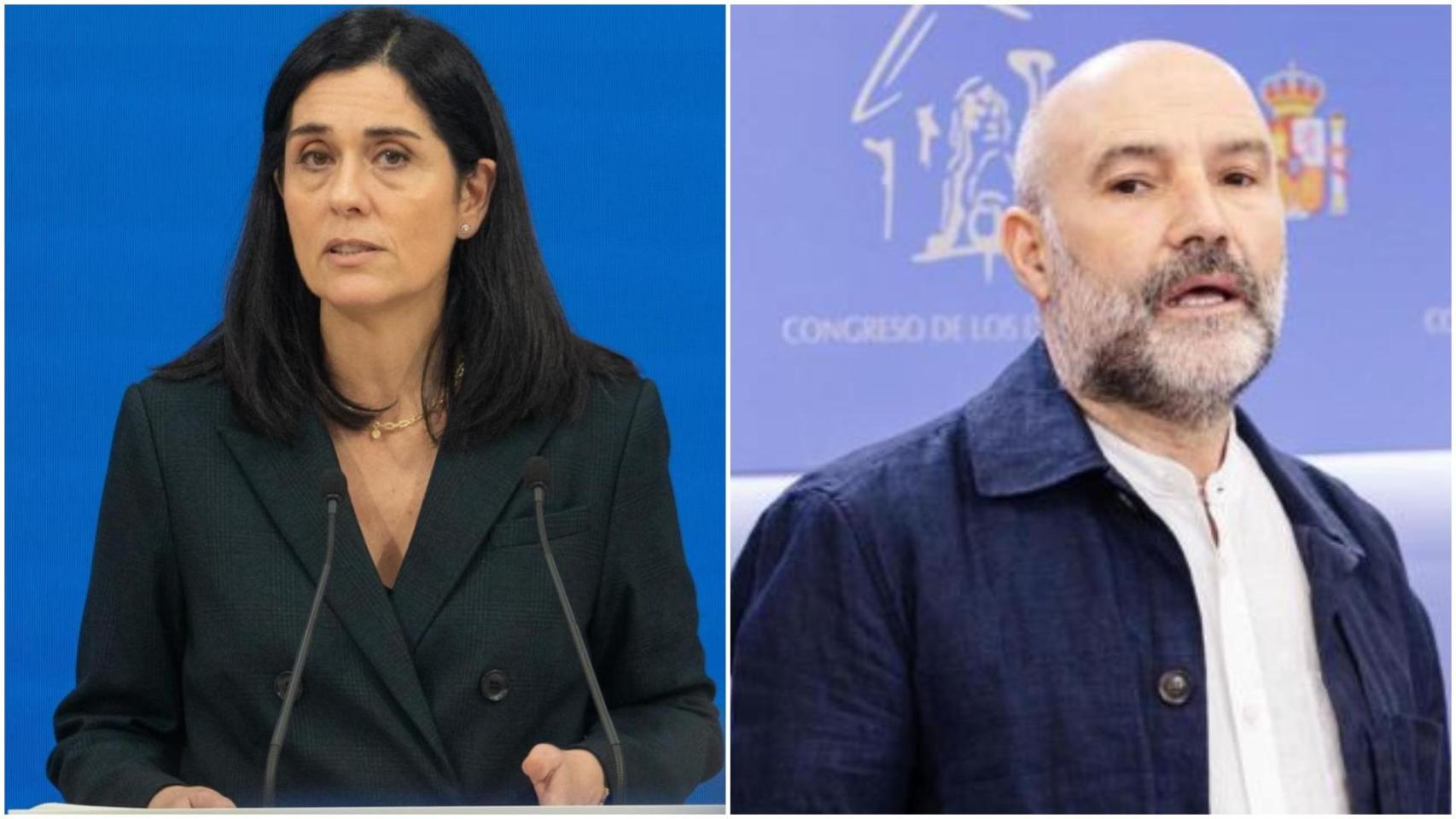 Paula Prado (PP) y Néstor Rego (BNG).