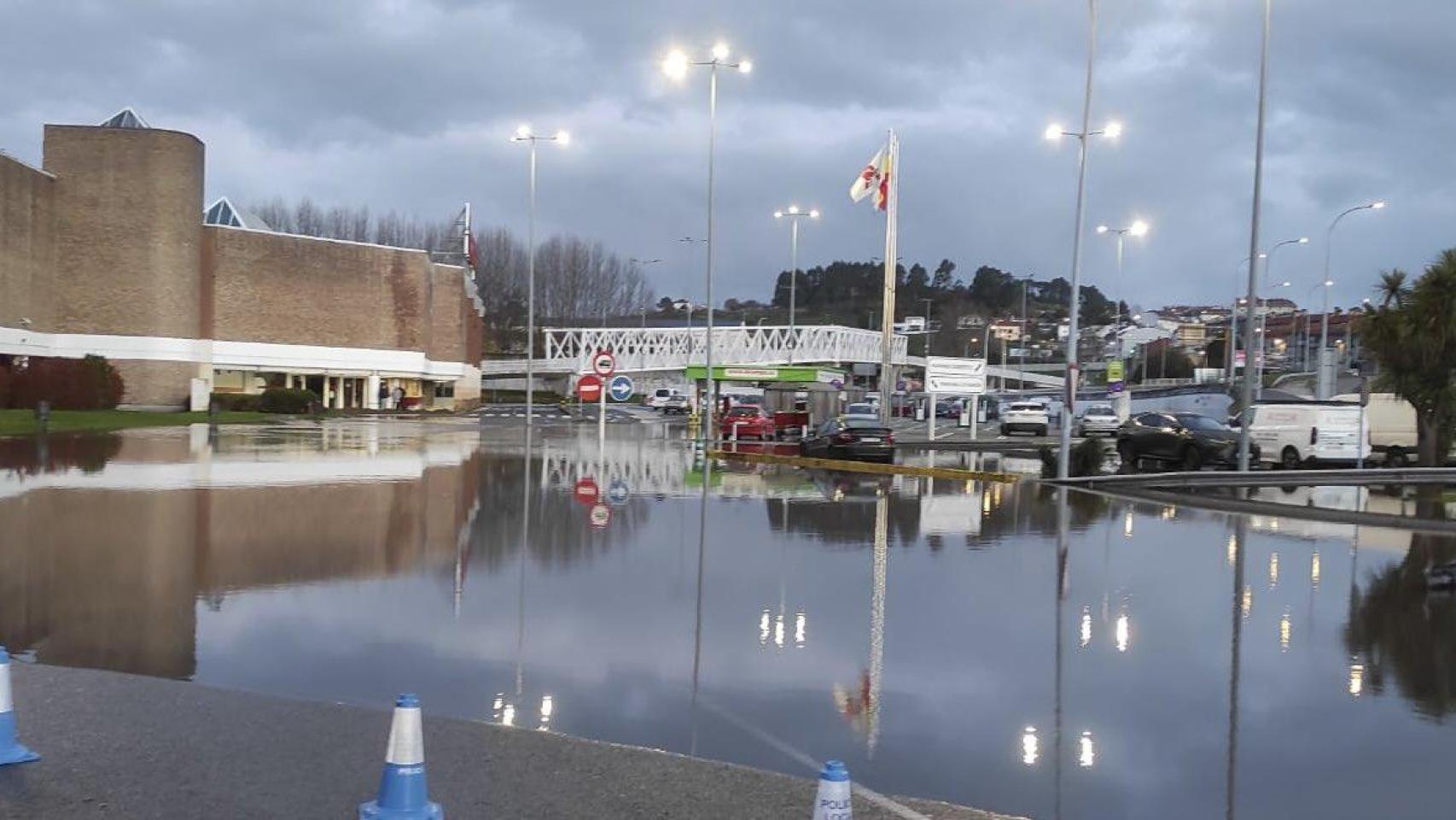 Imagen de la zona inundada.