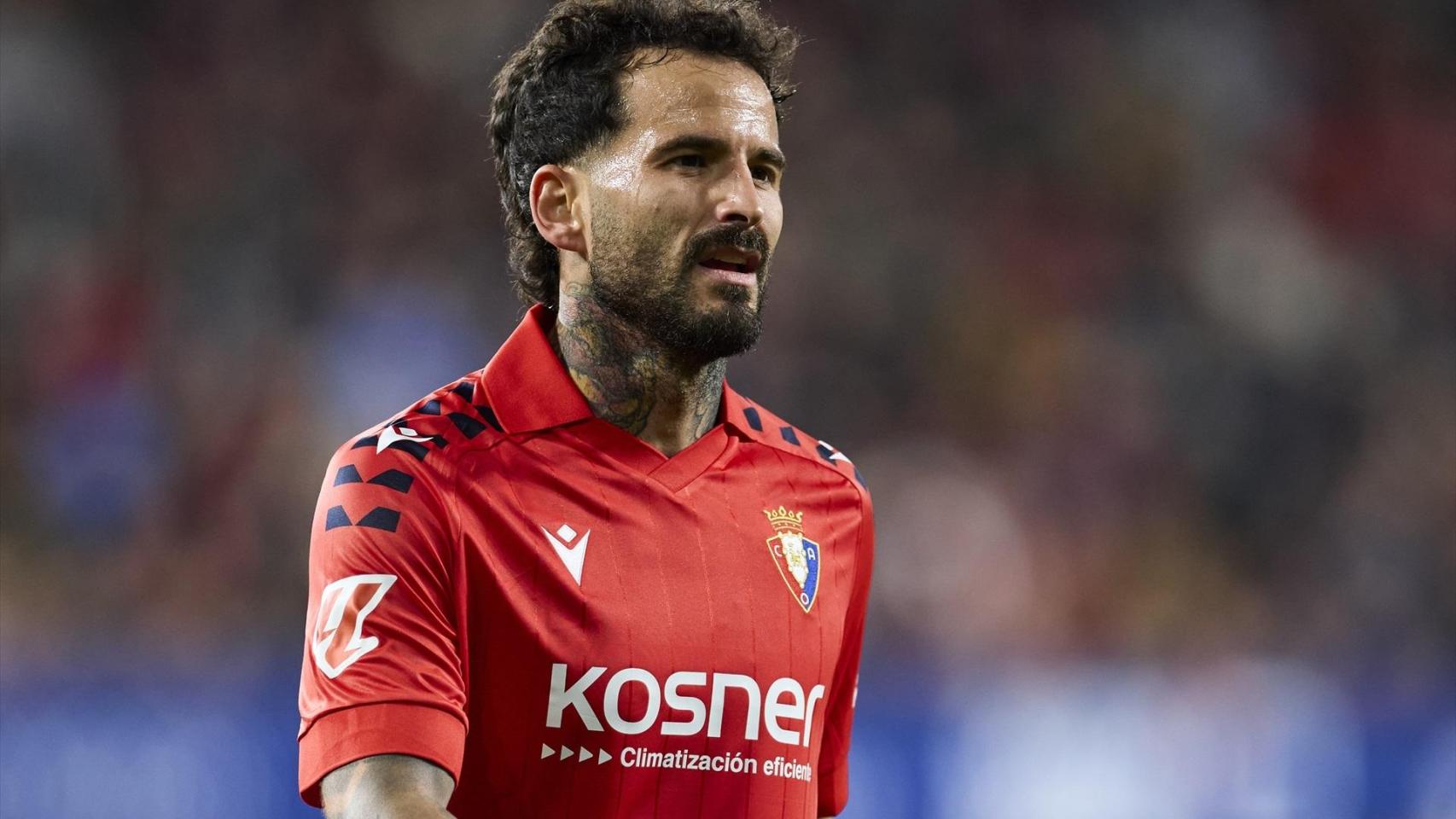 Rubén García, durante un partido de Osasuna