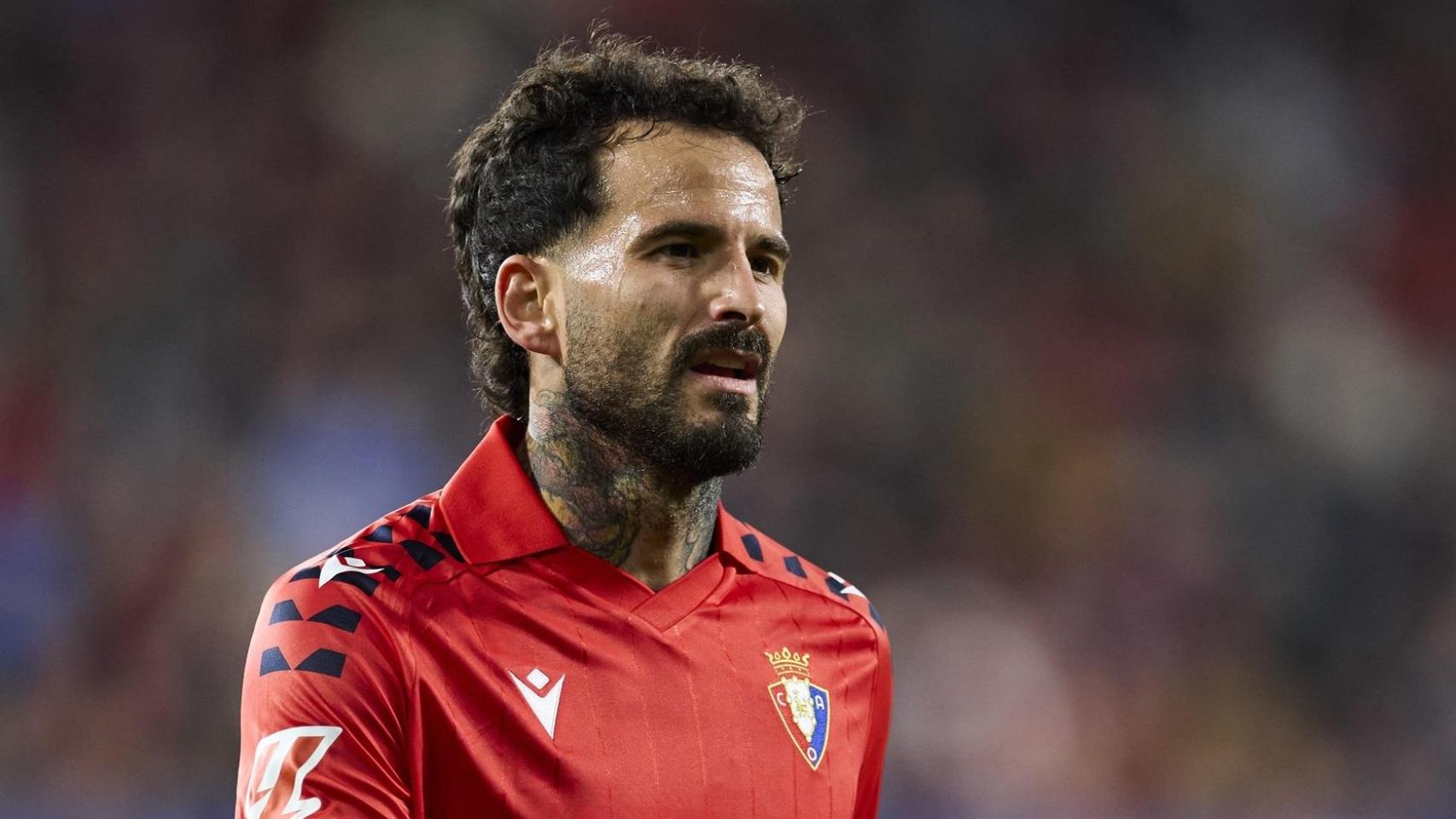 Rubén García, durante un partido de Osasuna