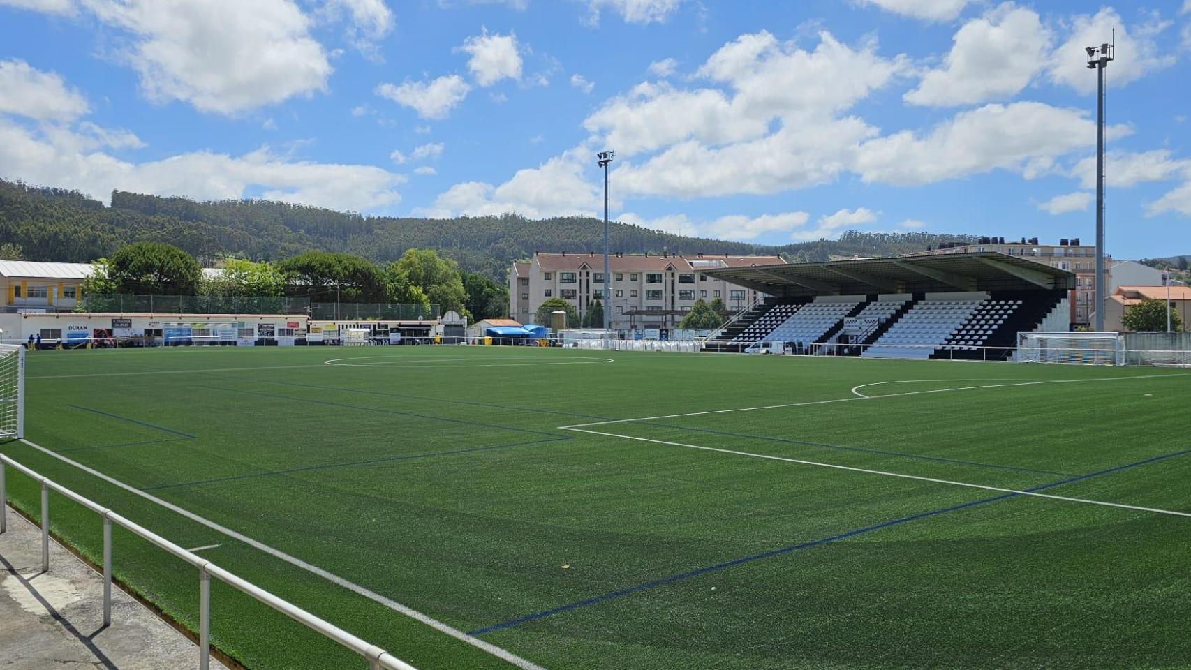 Campo de fútbol de O Beco, donde sucedió la acción.