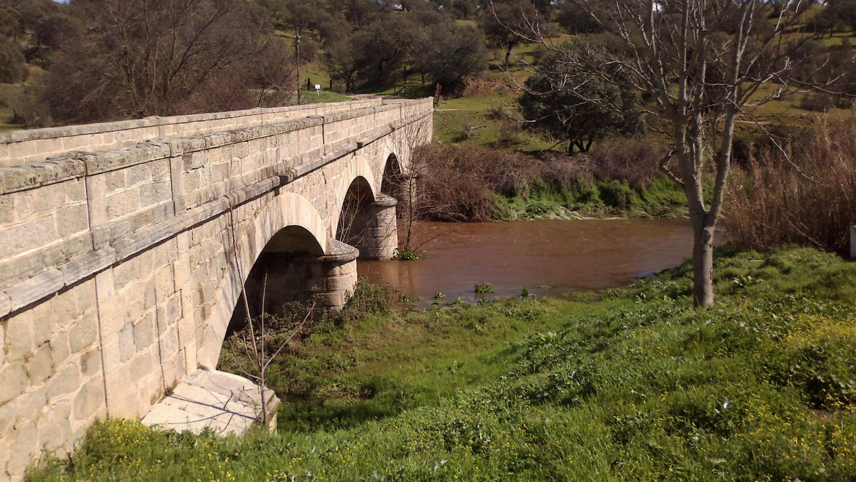 El puente sobre el arroyo Saucedoso, en Cardiel de los Montes (Toledo).