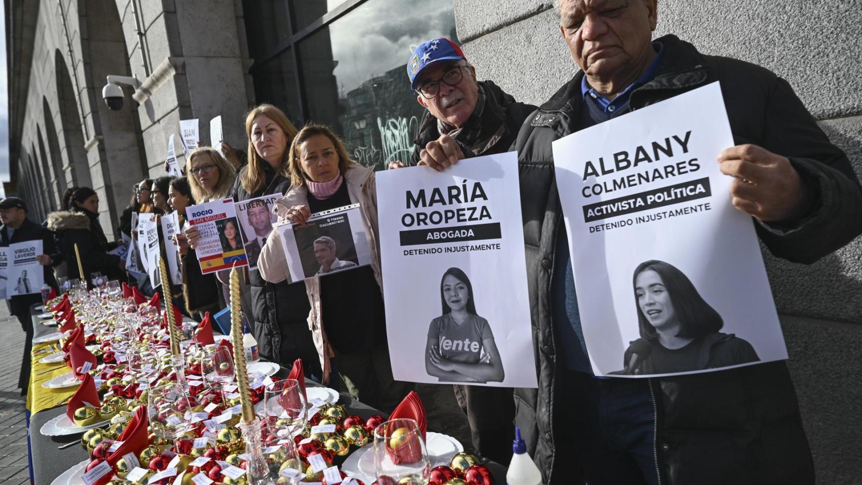 Protesta en Caracas el pasado domingo de familiares de presos políticos exigiendo su liberación.