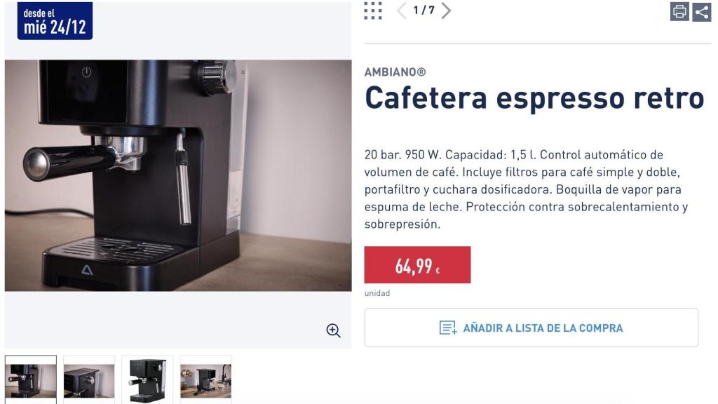 Cafetera espresso retro.