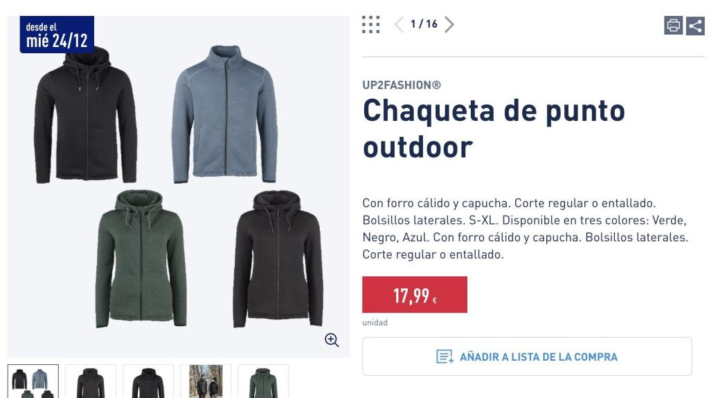 Chaqueta de punto outdoor.