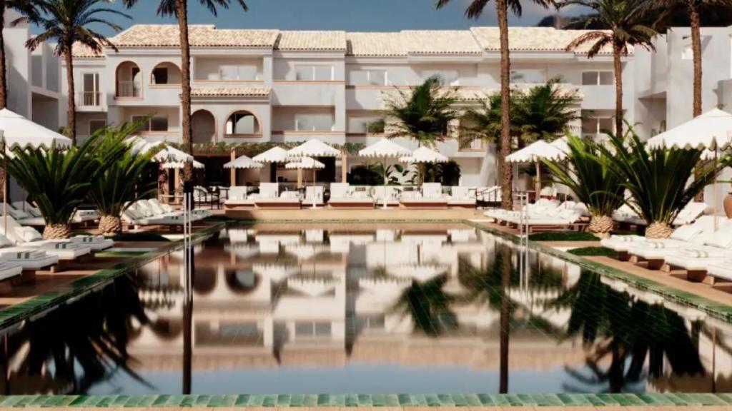 Infografía de la recuperación del complejo Playa Chica.