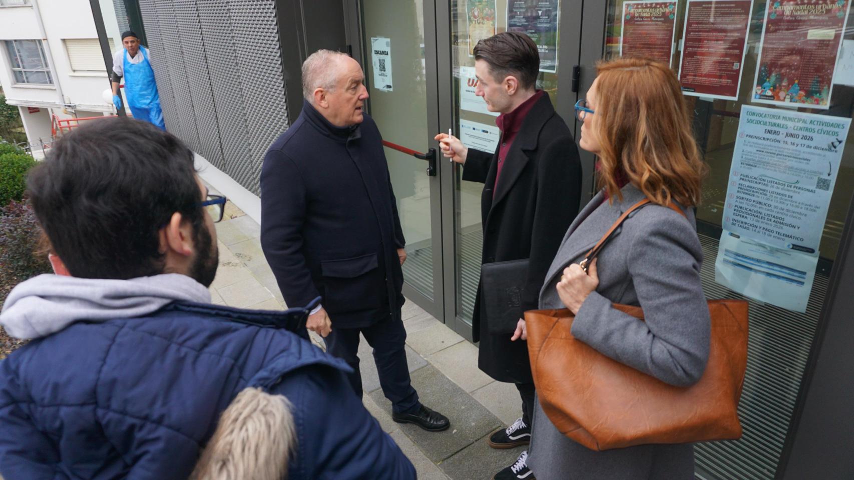 Instante de la visita.