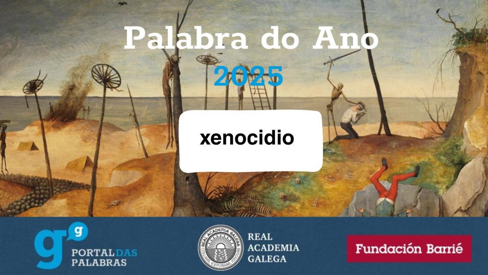 Xenocidio, elegida palabra del año 2025 en Galicia.