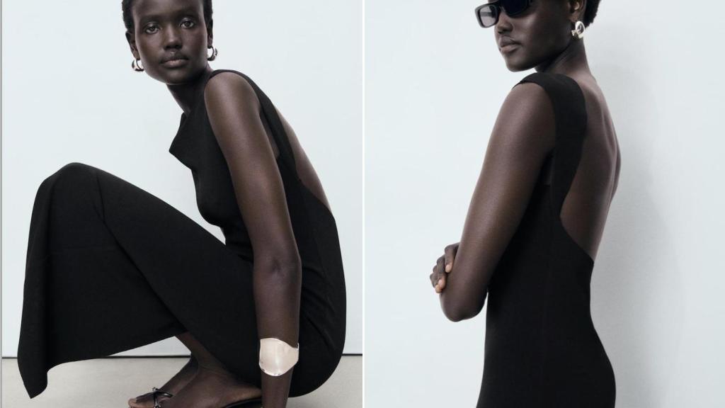 Vestido espalda abierta. REF. 17071235