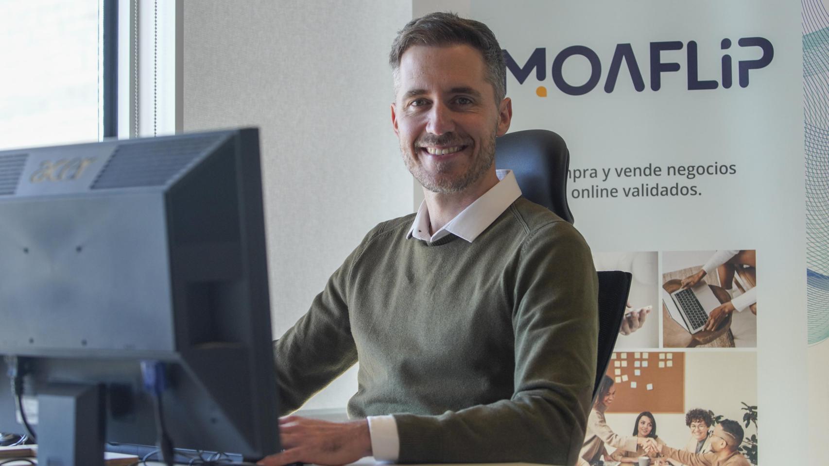 Emilio Planelles, CEO de Moaflip, firma que más tiendas de Amazon traspasa en España.