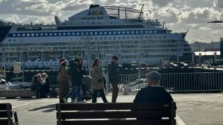 Imagen del crucero Aidamar en A Coruña.