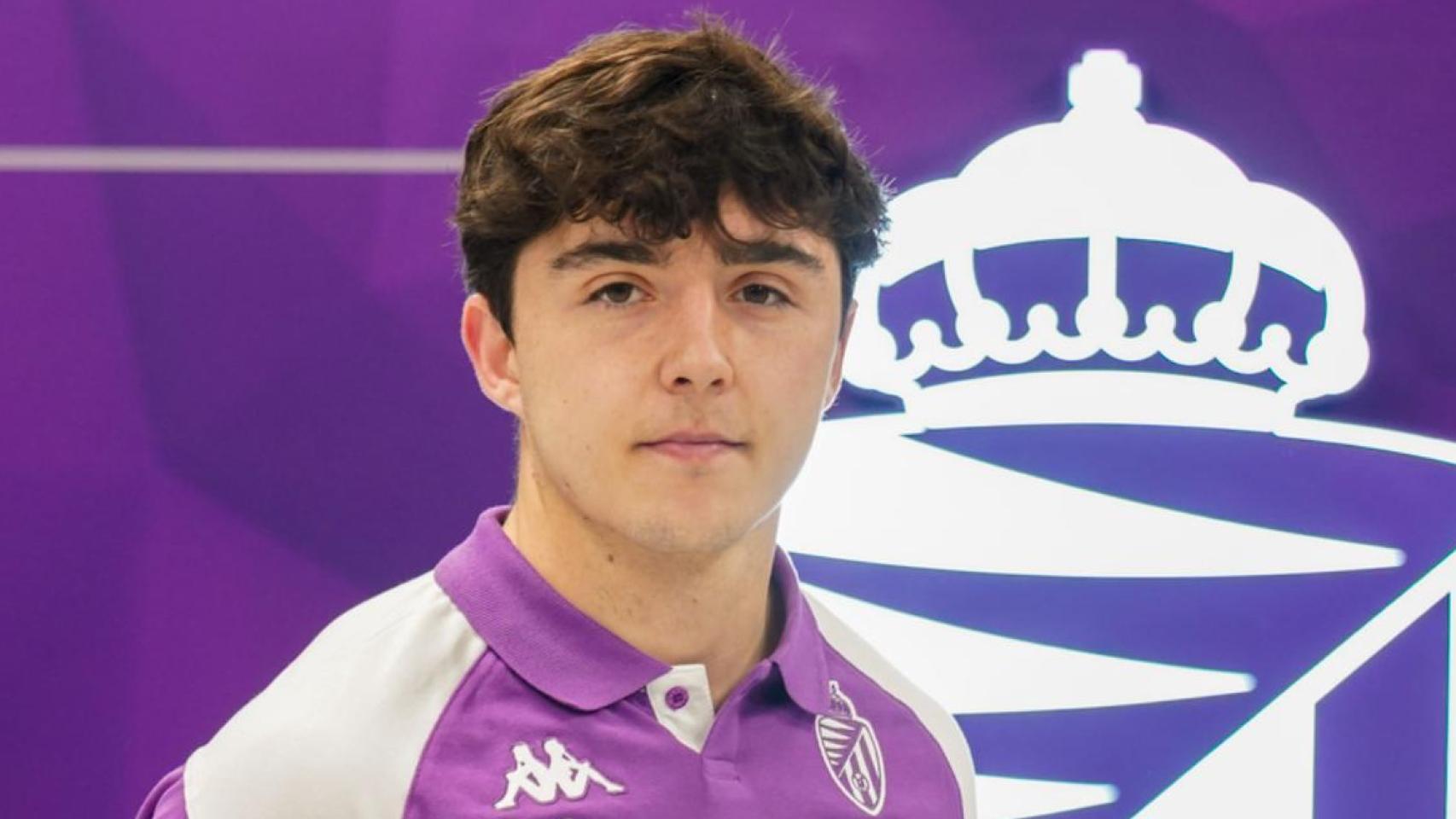 Fran Ortuño, durante su etapa en la cantera del Real Valladolid