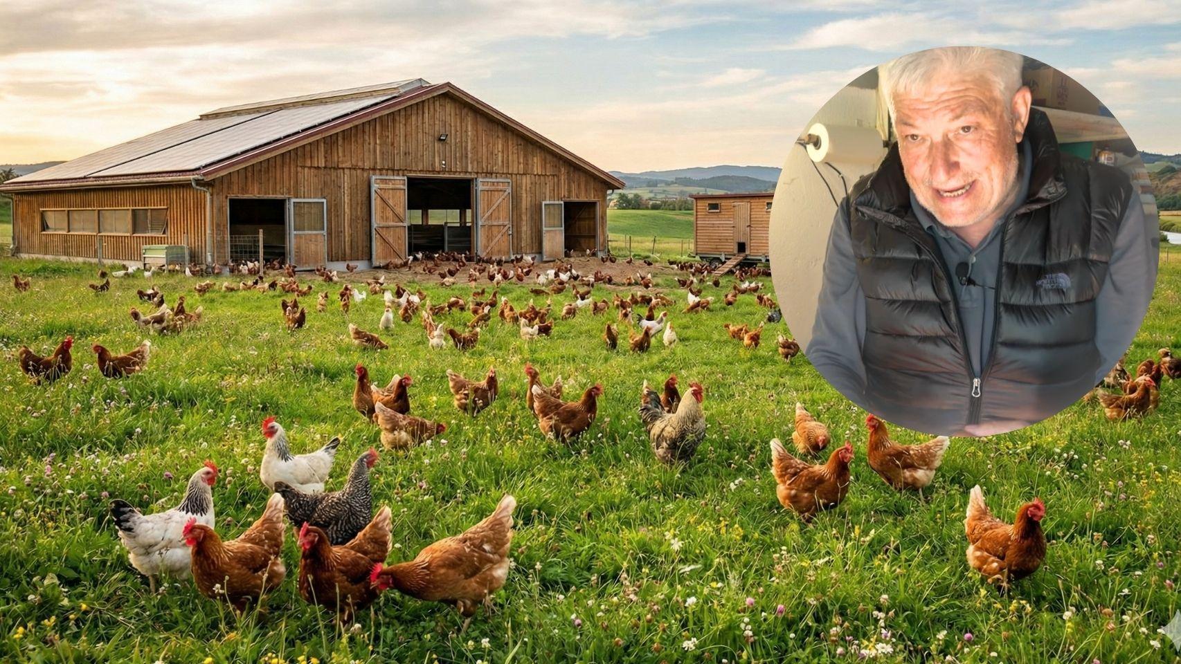 Guillermo, dueño de Pedaque, una empresa de huevos ecológicos.