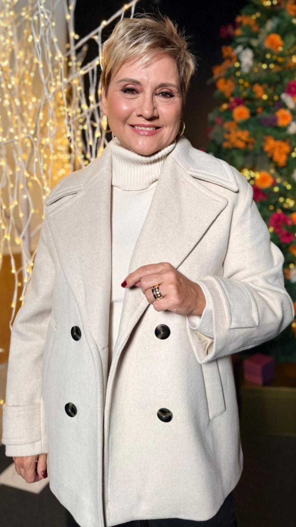 Gloria Serra posando para El Español en Navidad.