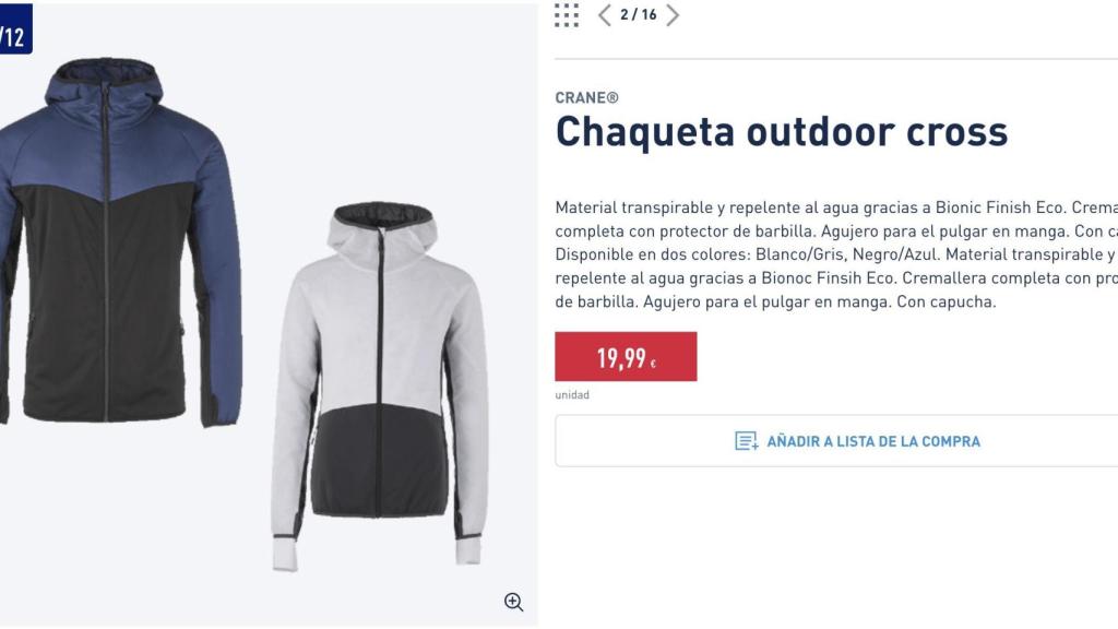 Chaqueta outdoor cross.