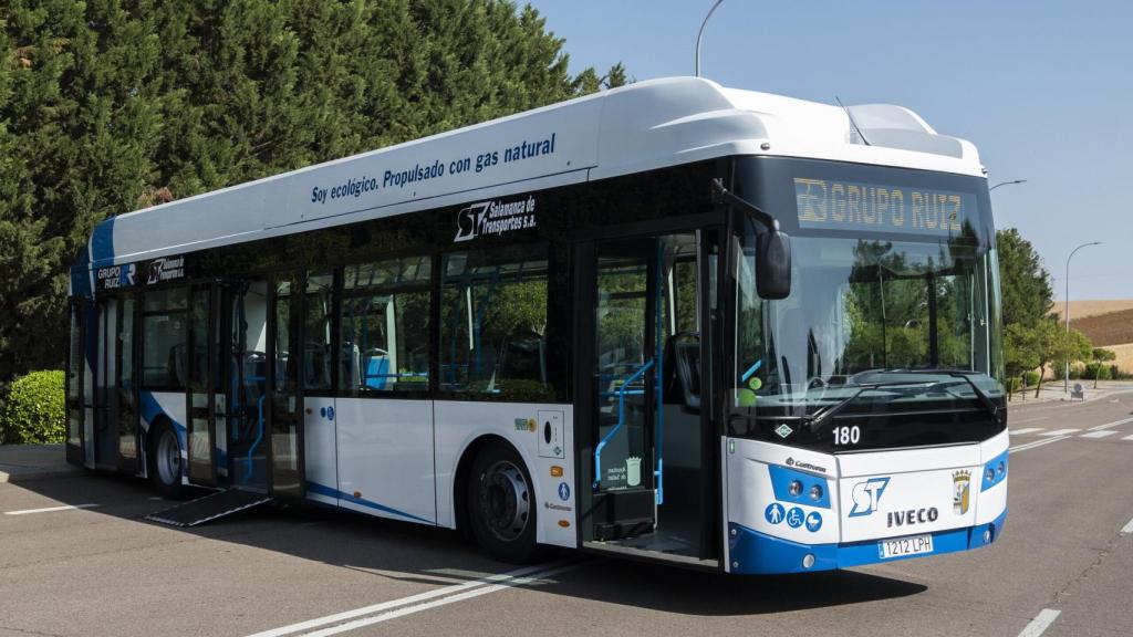 Un autobús urbano de Salamanca