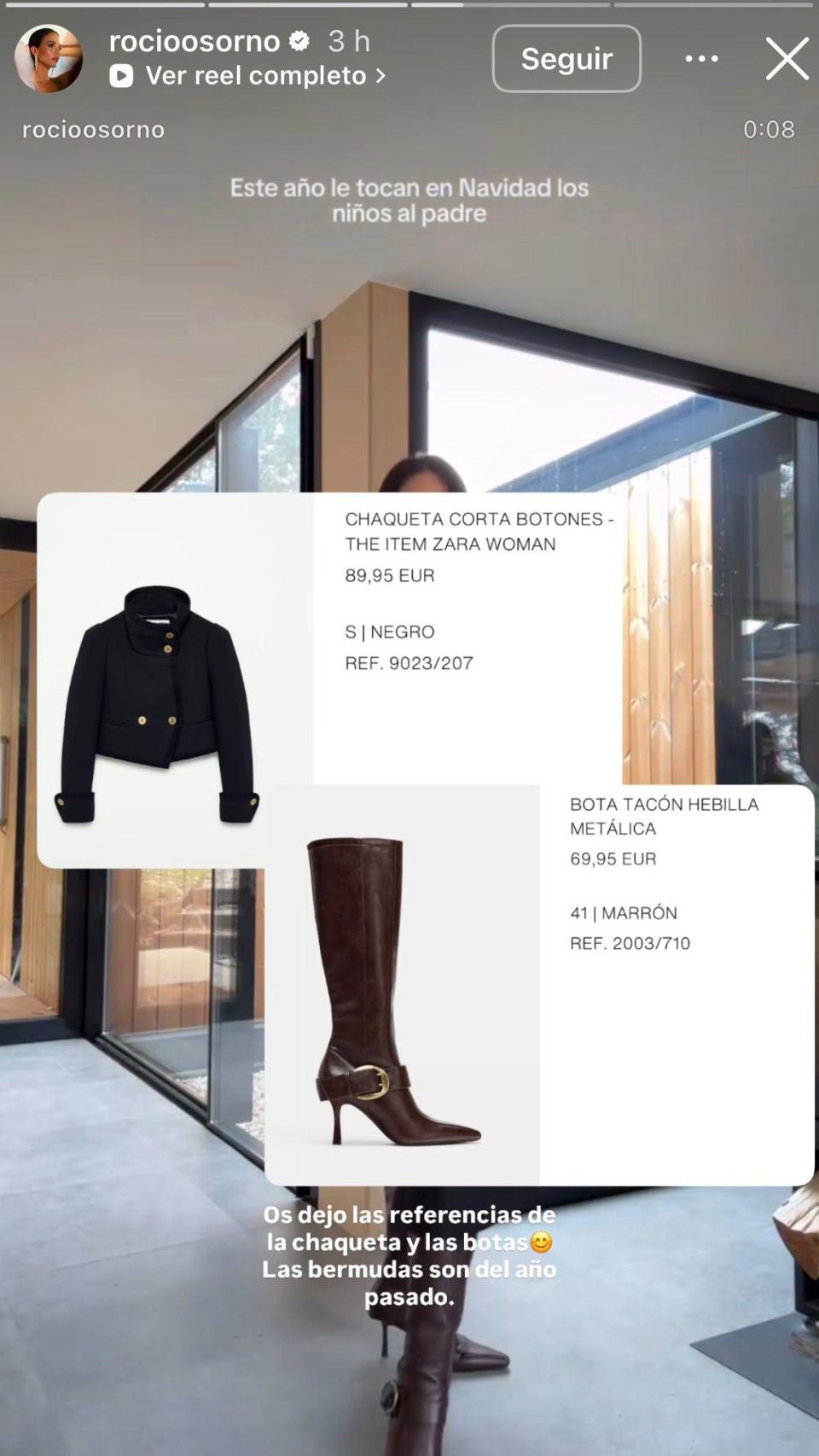 Rocío Osorno, en un 'story' de instagram.