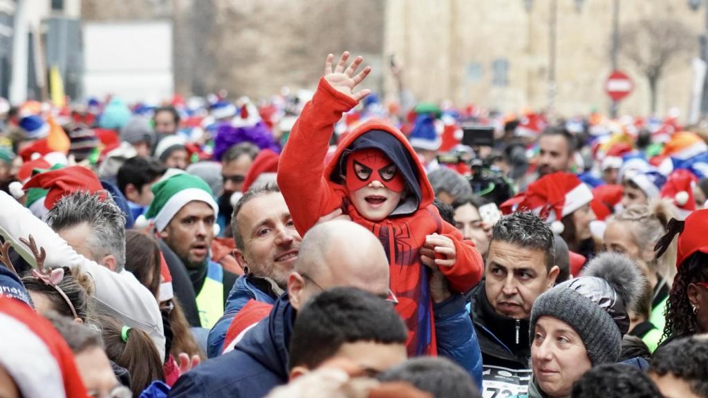Los participantes en la última edición de la San Silvestre de León