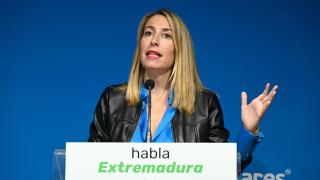 La presidenta en funciones de la Junta de Extremadura, María Guardiola.