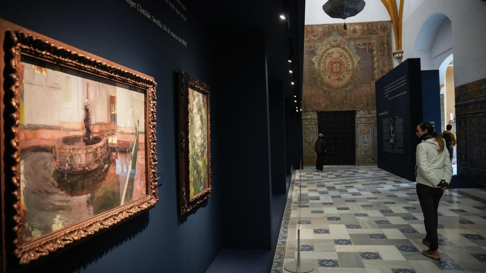 Imagen de la exposición de Sorolla en el Alcázar de Sevilla.