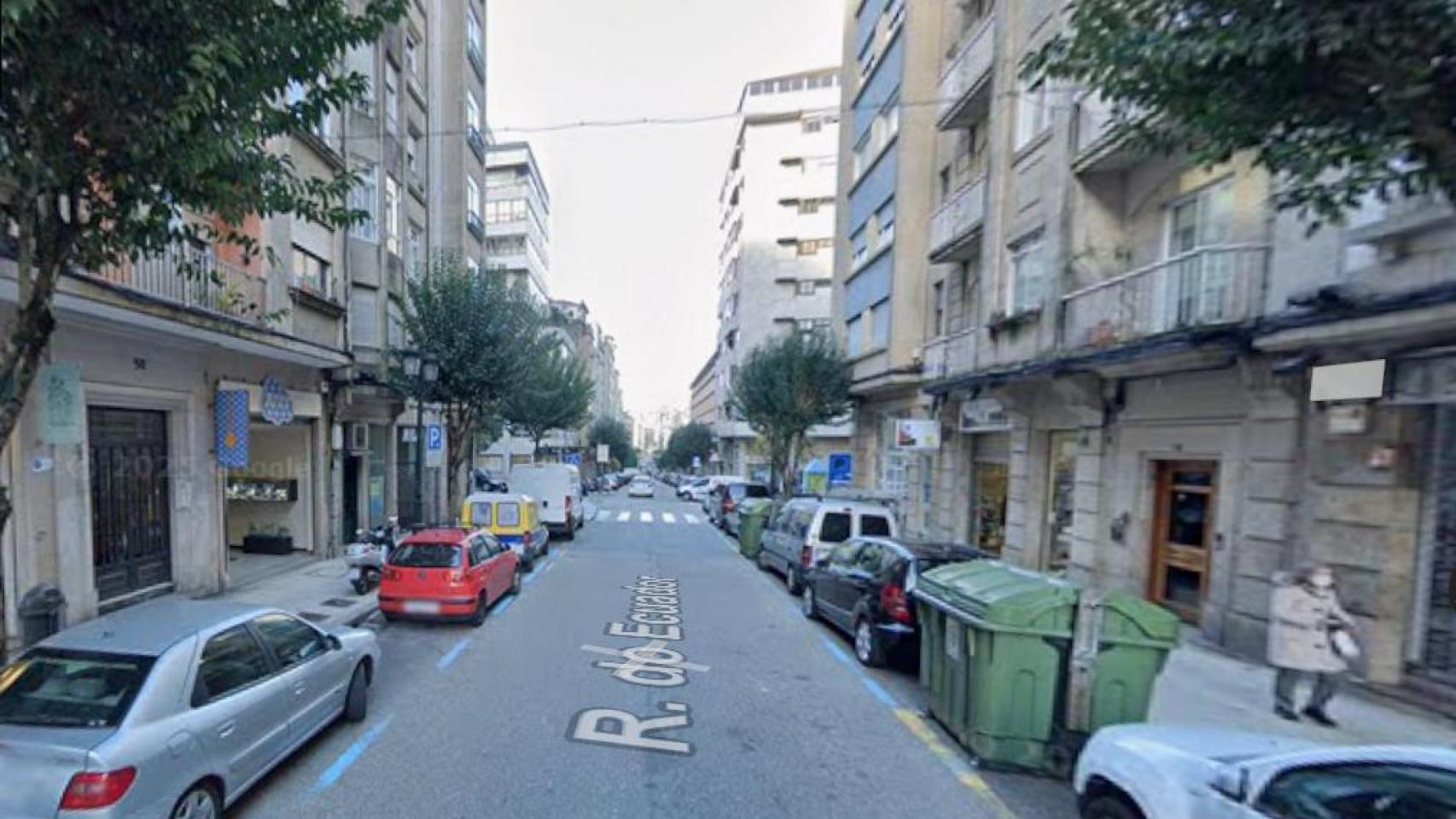 Calle Ecuador, en Vigo