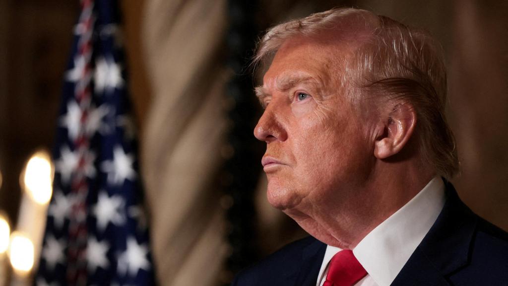 Donald Trump, el pasado lunes en su resort de Mar-a-Lago.