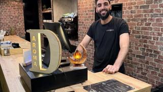 Abdellah en el restaurante.