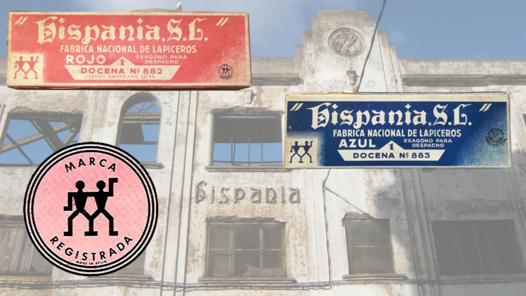 Fábrica de lápices Hispania. https://www.asociacionbuxa.com y https://www.todocoleccion.net