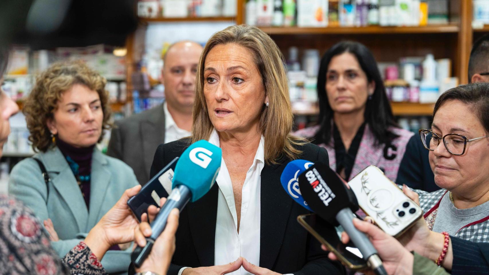 La presidenta del PP de Vigo, Luisa Sánchez