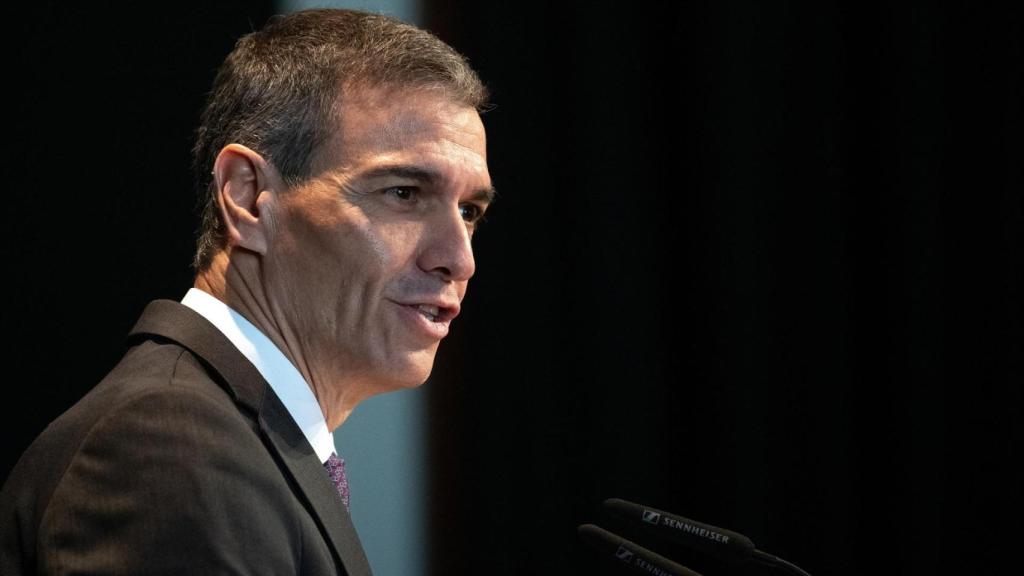 Pedro Sánchez, en el Círculo de Bellas Artes de Madrid, la semana pasada.