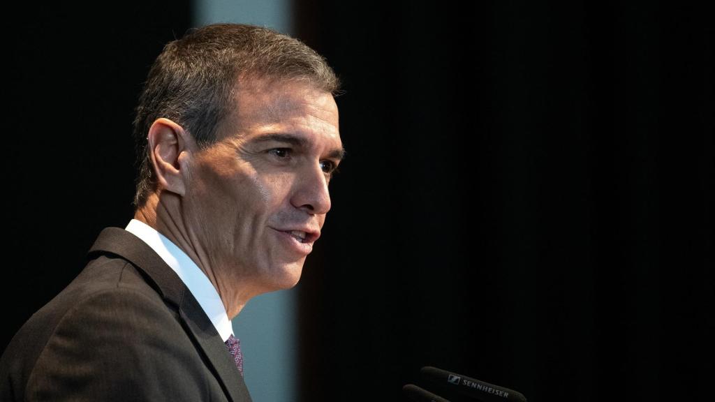 Pedro Sánchez, en el Círculo de Bellas Artes de Madrid, la semana pasada.