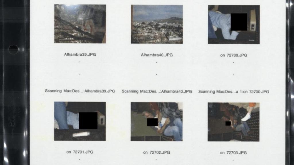 Varias de las imágenes desclasificadas de la visita de Jeffrey Epstein a Granada en 2003.
