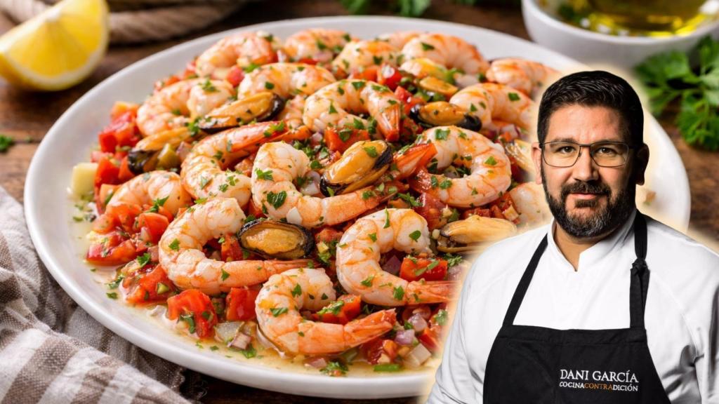 Dani García (49), chef, en un montaje de El Español