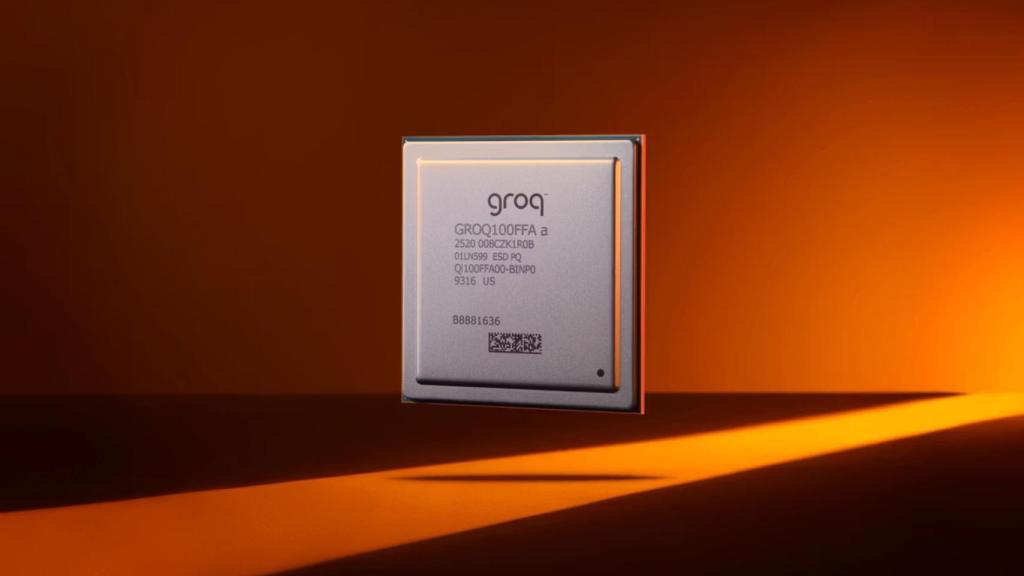 Uno de los chips de Groq