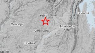 Epicentro del terremoto, según el Instituto Geográfico Nacional.