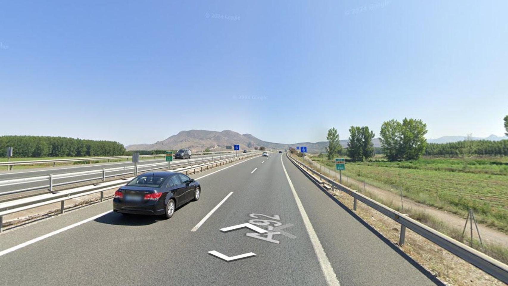 Punto donde ocurrió el suceso.