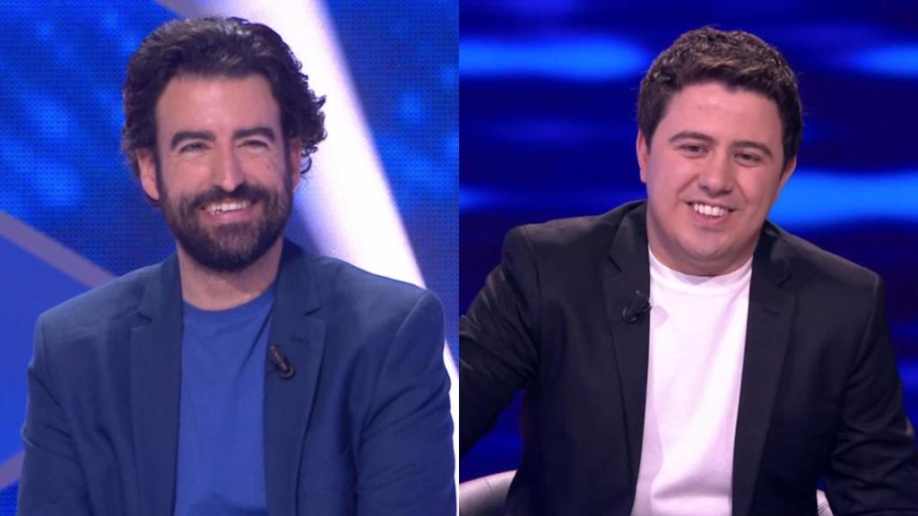 Rafa Castaño y Orestes Barbero en 'El cazador'.