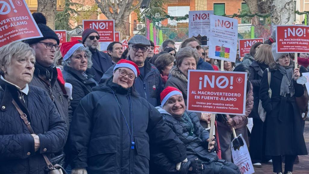 Un grupo de manifestantes.