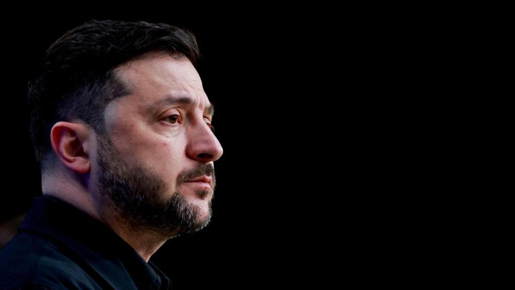 El presidente ucraniano, Volodymyr Zelenskiy, durante una conferencia de prensa el día de la cumbre de líderes de la Unión Europea en Bruselas