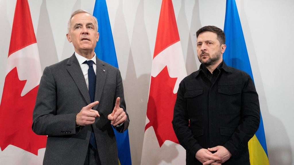 Reunión entre el primer ministro de Canadá, Mark Carney con el presidente ucraniano, Volodymyr Zelenskiy, en Halifax
