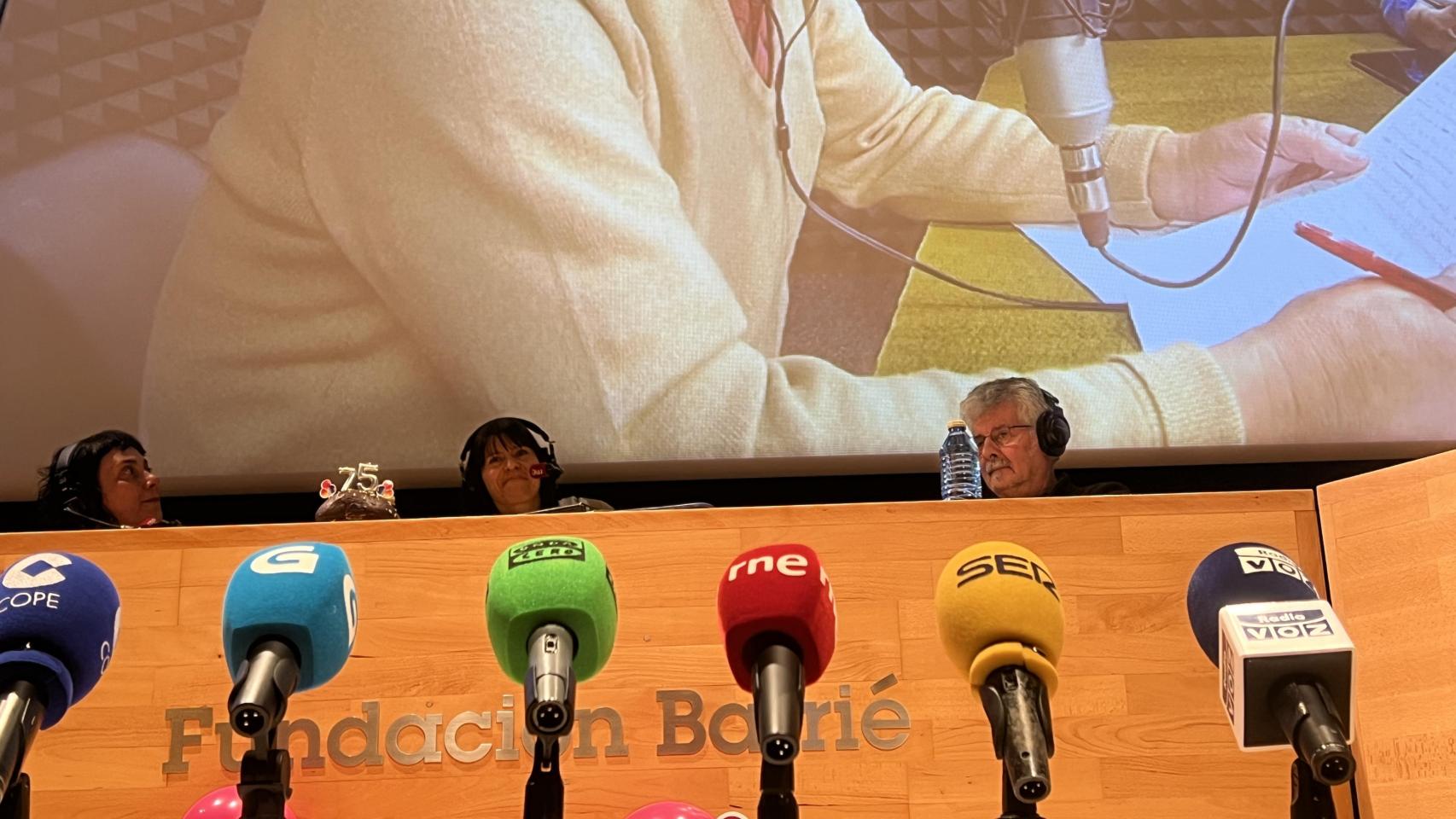 Imagen del escenario en plena emisión.